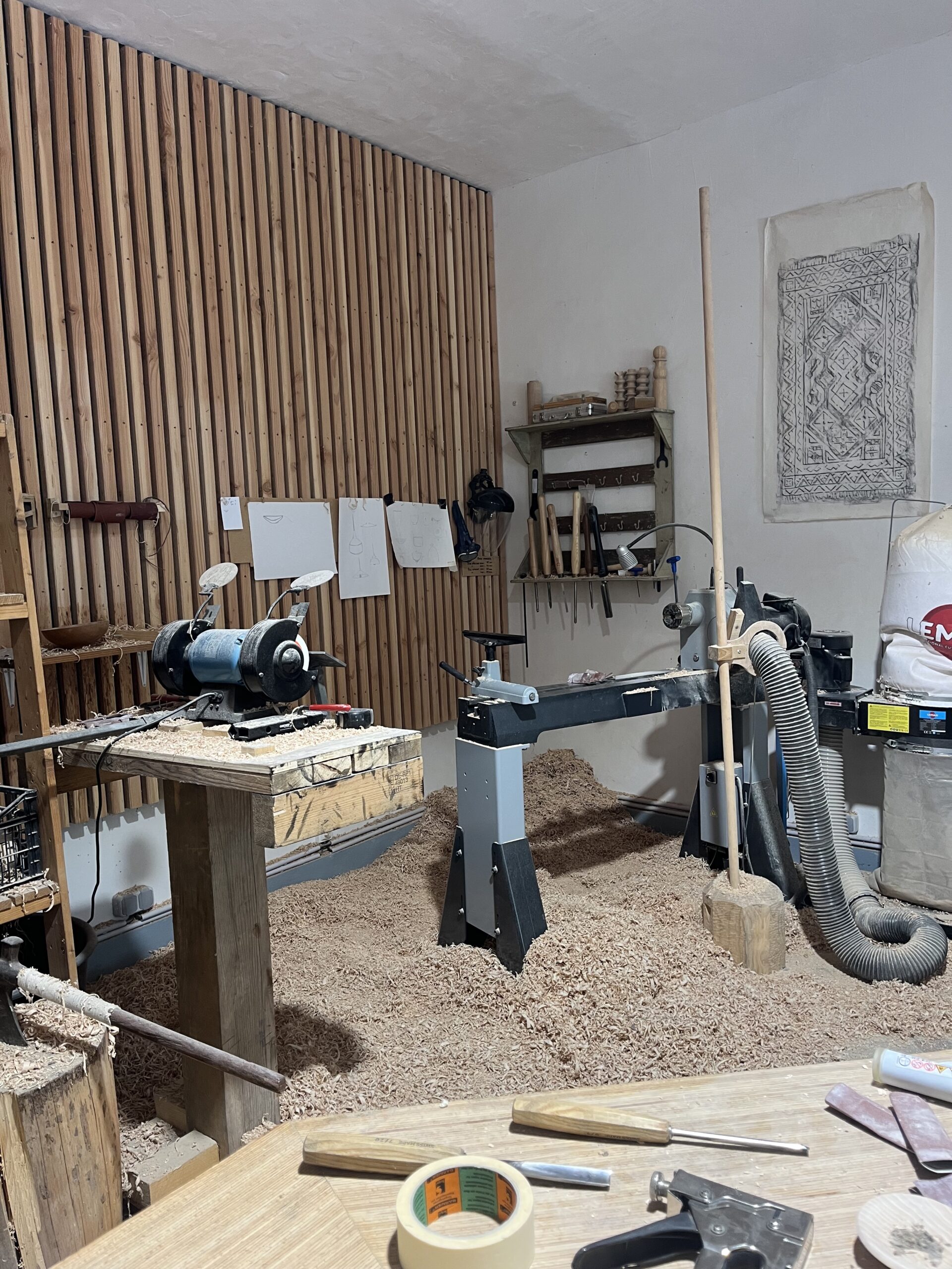 Inside the artist Theo Robert's studio