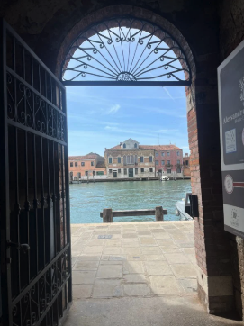 View across the water during the Venice Biennale